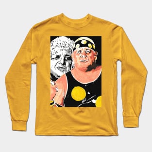 American Dream Dusty Rhodes WWE WCW painting Long Sleeve T-Shirt